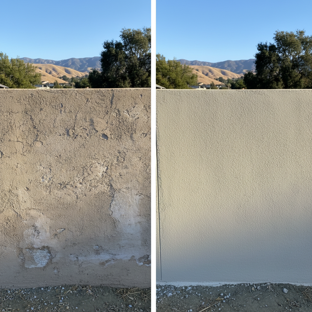 Completed commercial stucco work at a residential property in Simi Valley, CA
