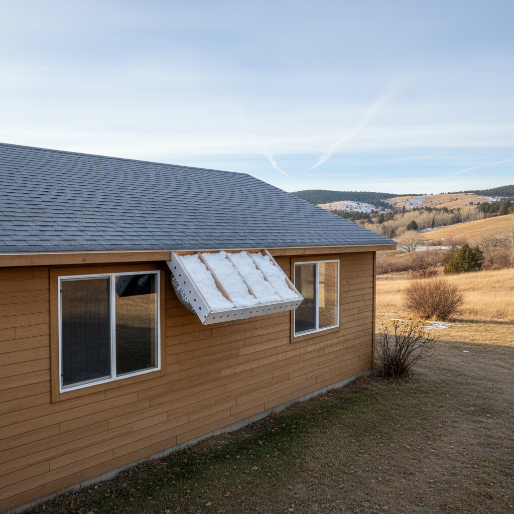 Completed attic insulation work at a residential property in Sturgis, SD
