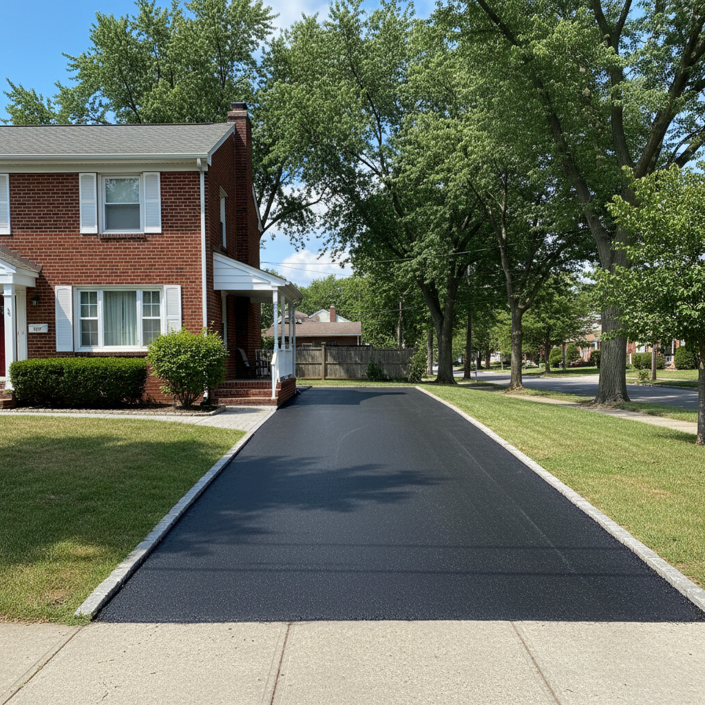 Completed residential asphalt work at a residential property in Bronx, NY