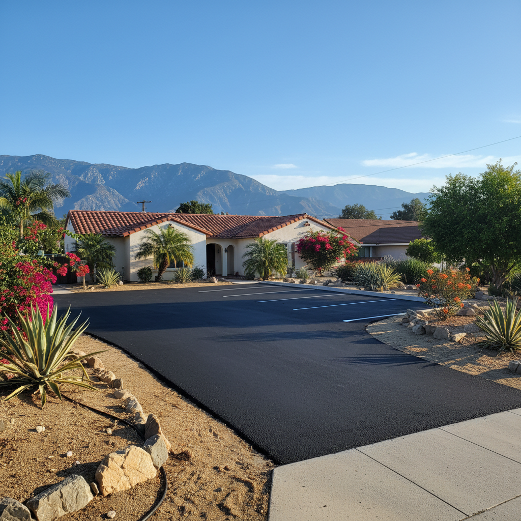 Completed commercial asphalt work at a residential property in Van Nuys, CA