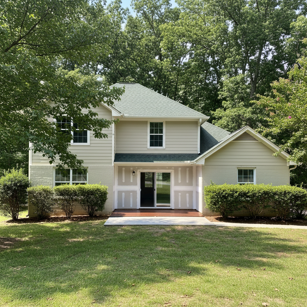 Completed water damage restoration work at a residential property in Montgomery, AL