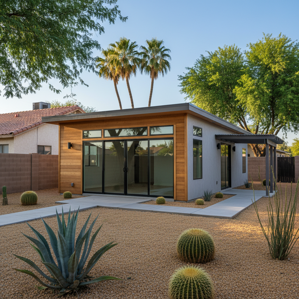 Completed adu design work at a residential property in Phoenix, AZ