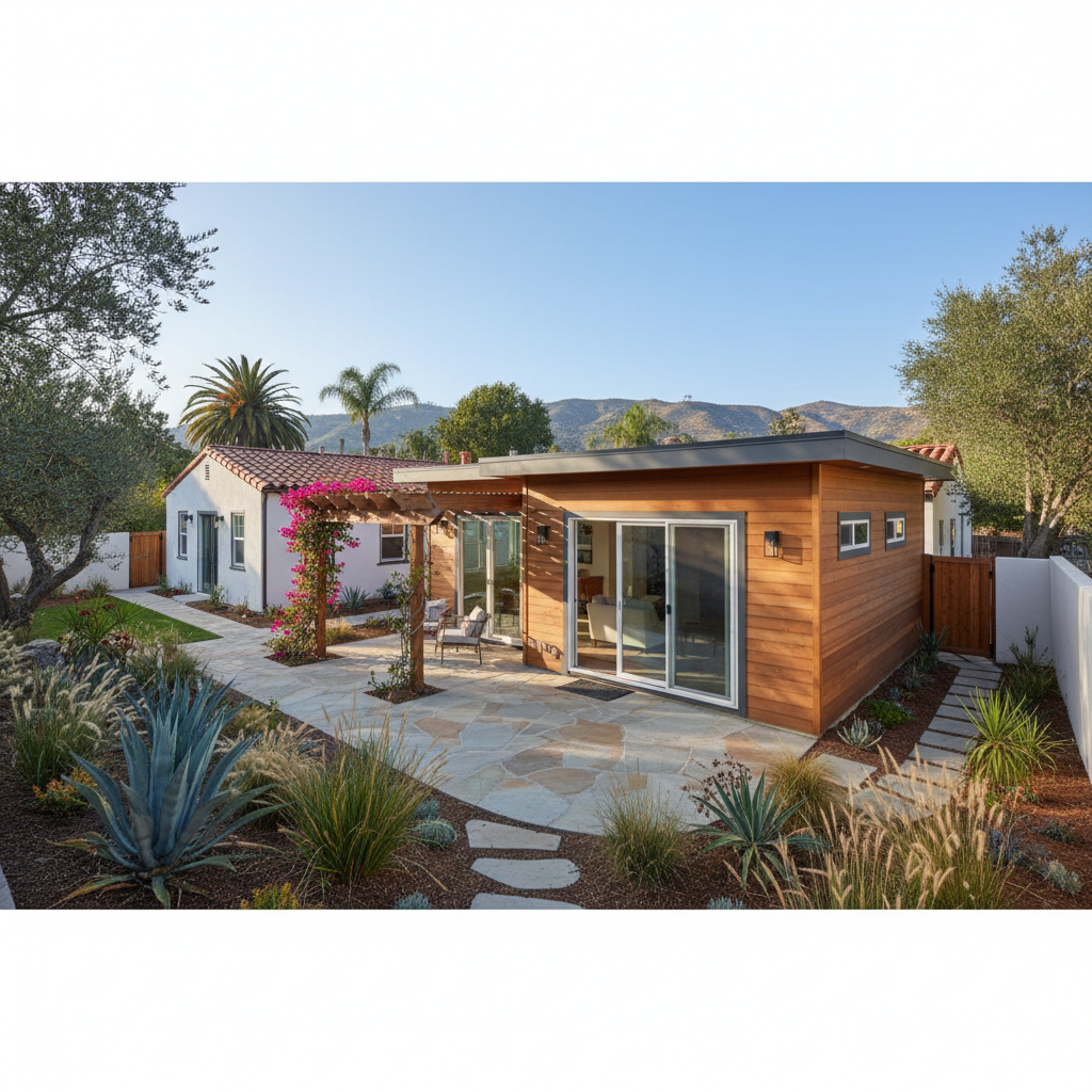 Completed adu design work at a residential property in San Diego, CA