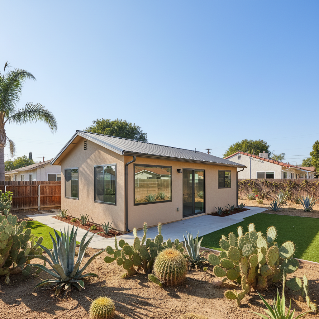 Completed detached adu work at a residential property in Santa Ana, CA