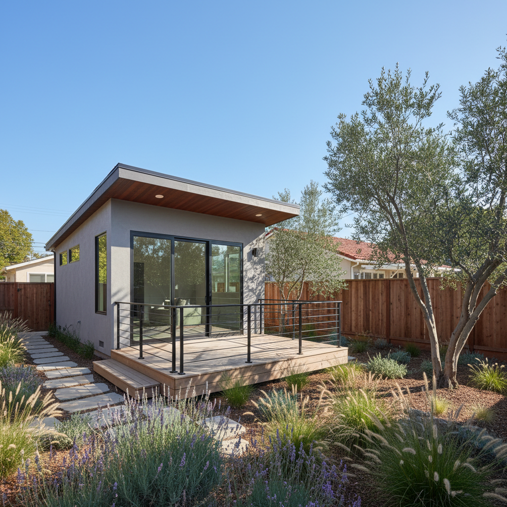 Completed adu design work at a residential property in Cupertino, CA