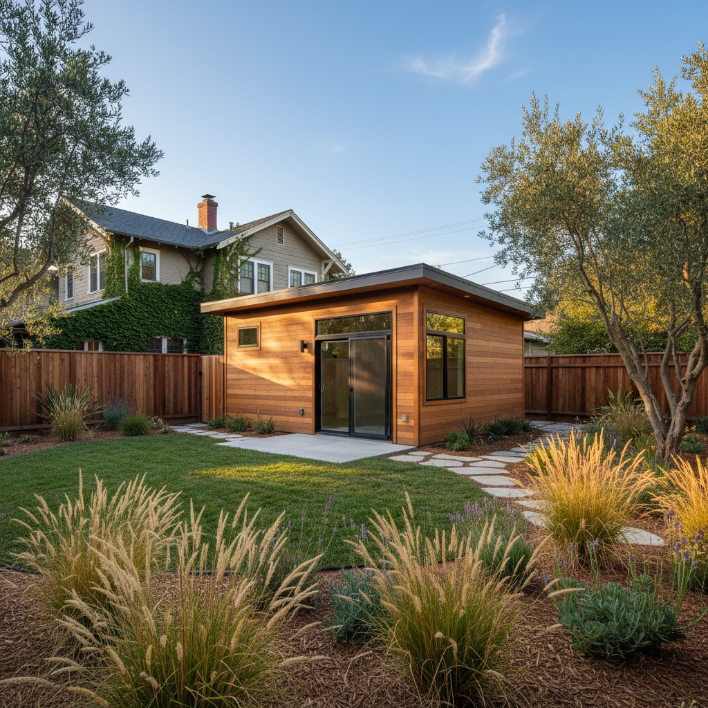 Completed detached adu work at a residential property in Palo Alto, CA