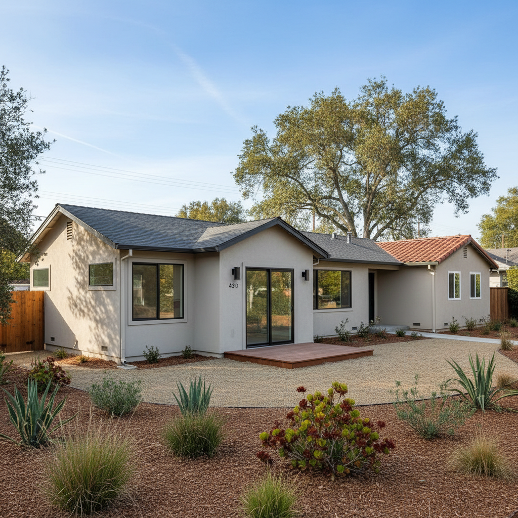 Completed attached adu work at a residential property in Pleasanton, CA