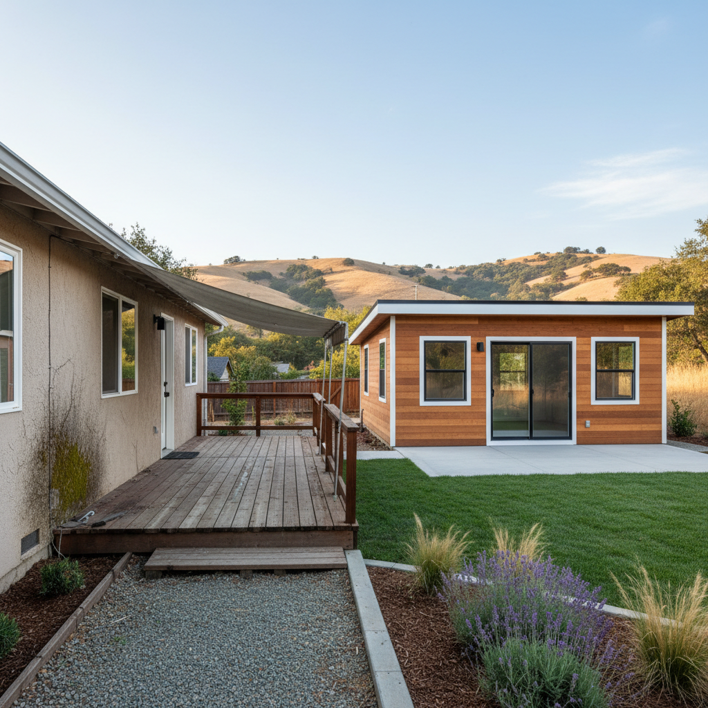 Completed detached adu work at a residential property in Santa Rosa, CA