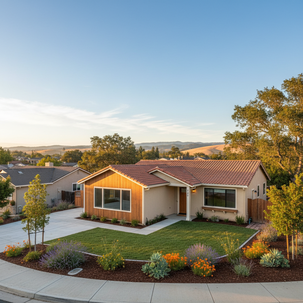 Completed garage conversion work at a residential property in Santa Rosa, CA