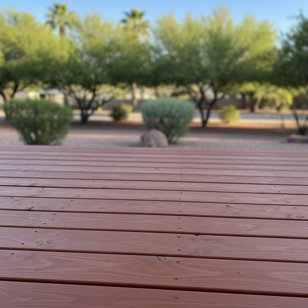 Completed deck painting & staining work at a residential property in Laveen, AZ