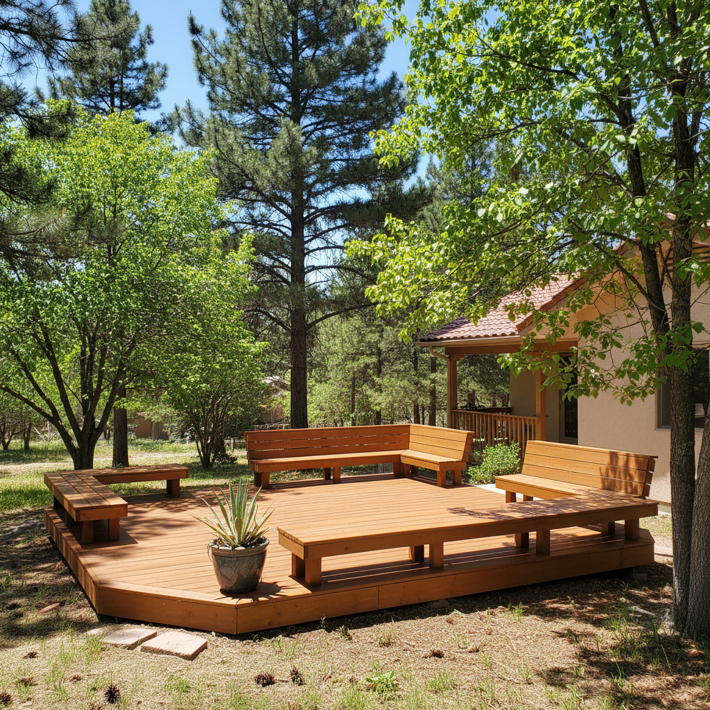 Completed deck painting & staining work at a residential property in Flagstaff, AZ
