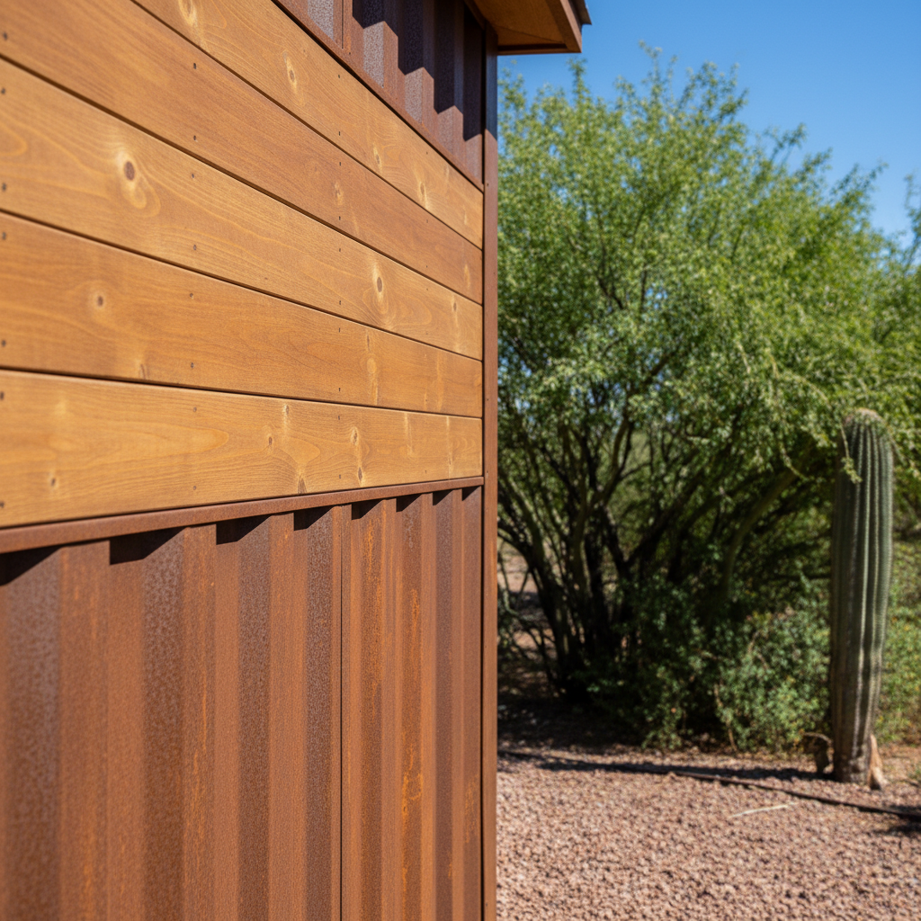 Completed office sheds work at a residential property in Scottsdale, AZ