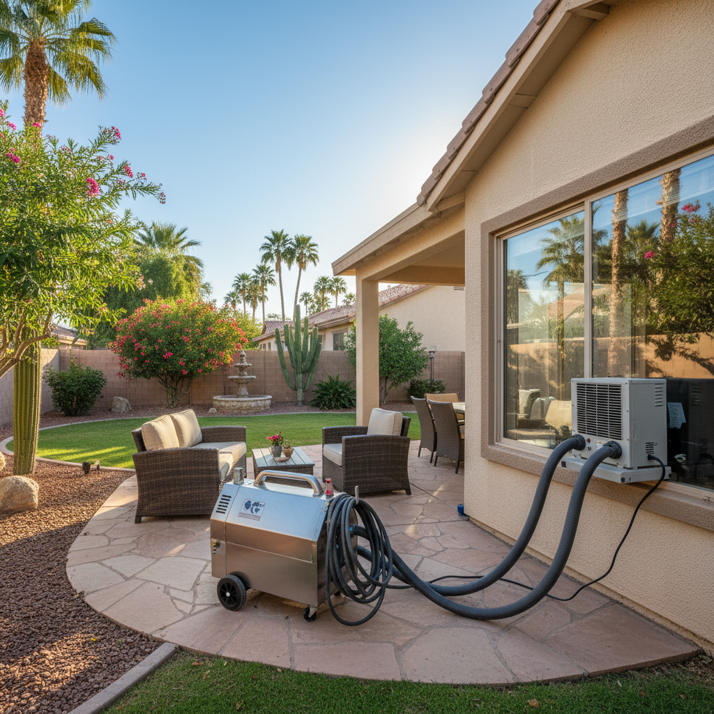 Completed odor removal treatment work at a residential property in Phoenix, AZ