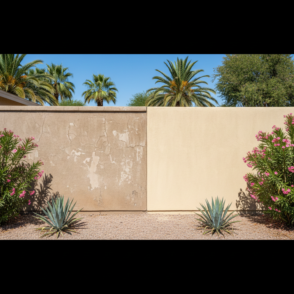 Completed stucco redashing work at a residential property in Chandler, AZ