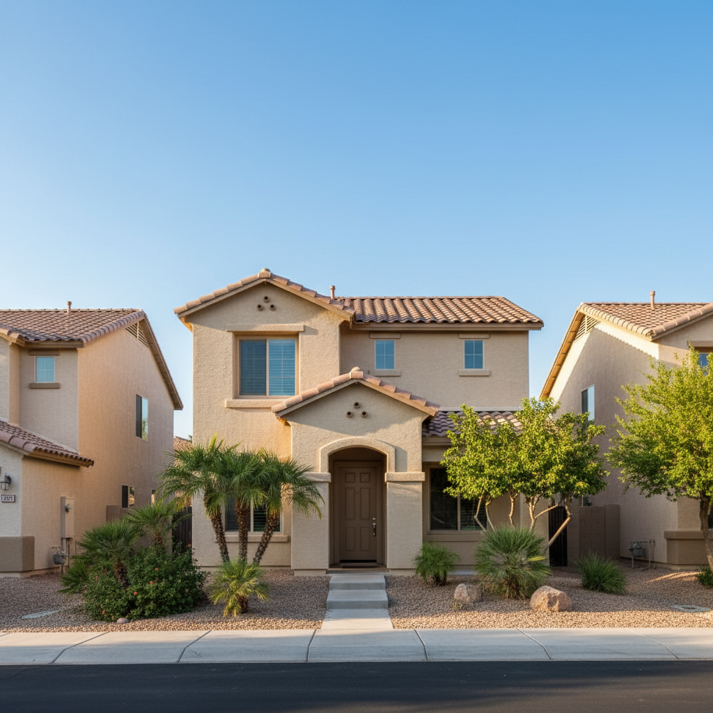 Completed commercial stucco work at a residential property in Chandler, AZ