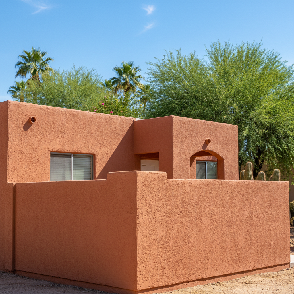 Completed stucco redashing work at a residential property in Chandler, AZ