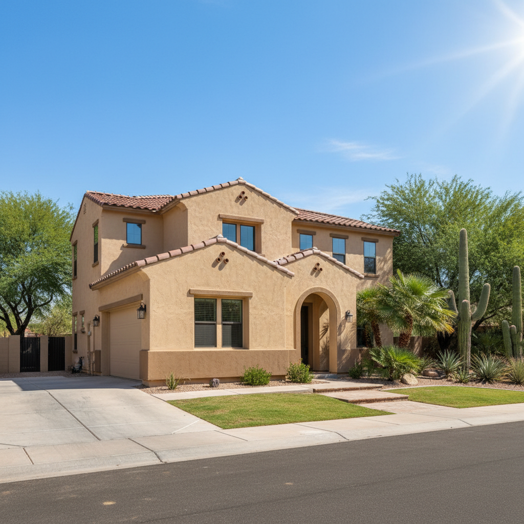 Completed eifs installation work at a residential property in Queen Creek, AZ