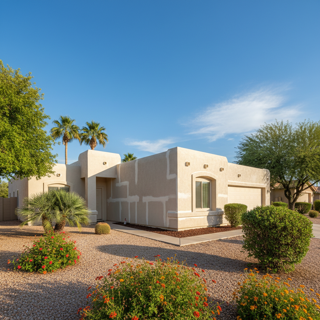 Completed stucco inspection work at a residential property in Peoria, AZ