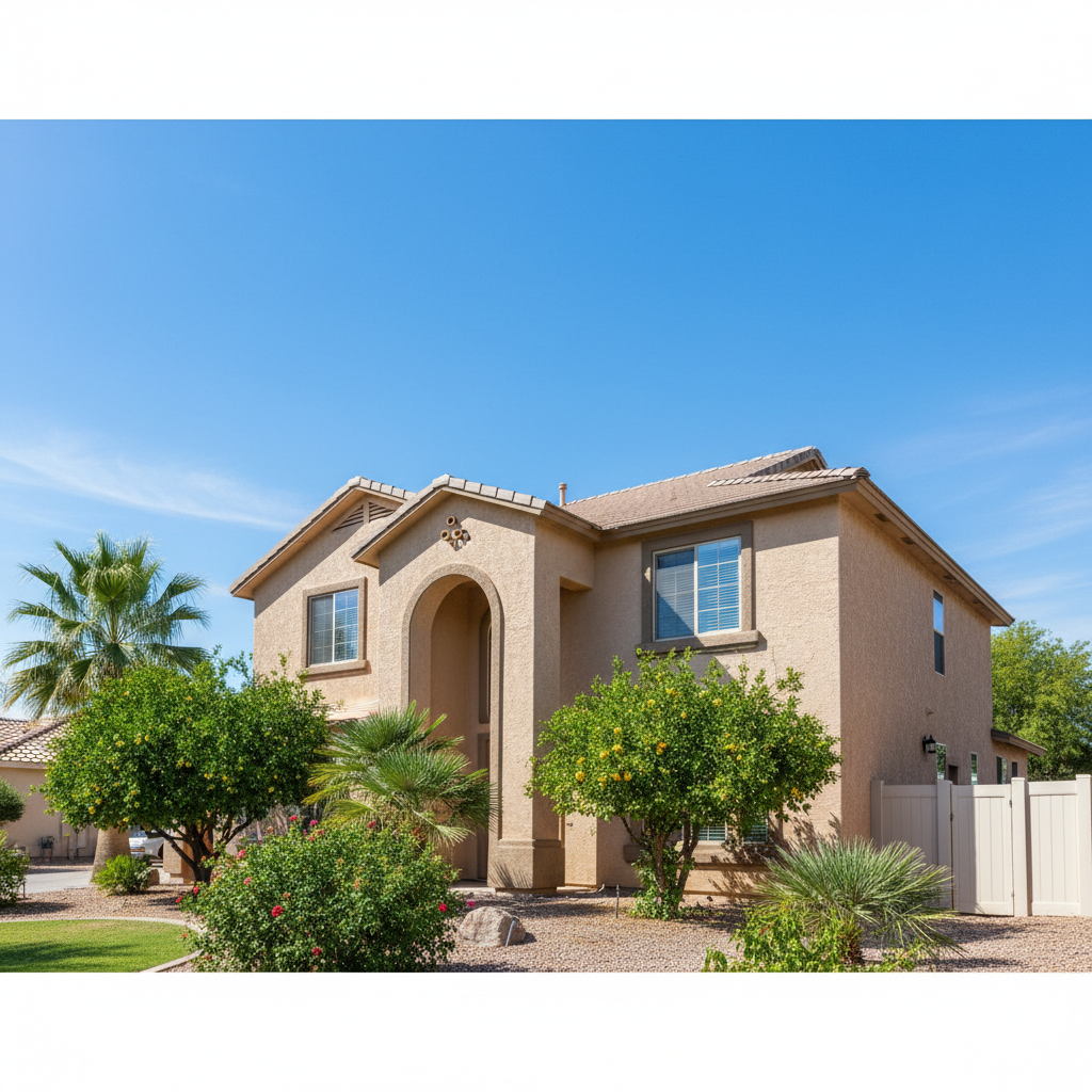 Completed stucco inspection work at a residential property in Scottsdale, AZ