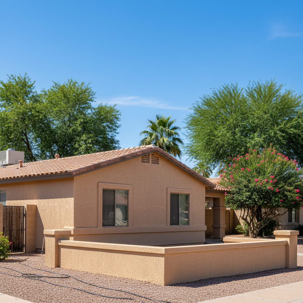 Completed stucco inspection work at a residential property in Queen Creek, AZ