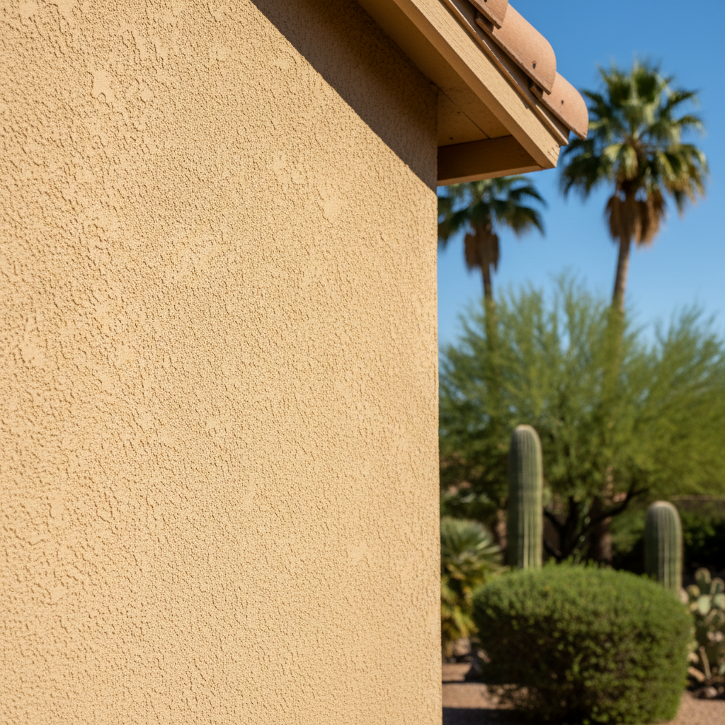 Completed commercial stucco work at a residential property in Tempe, AZ