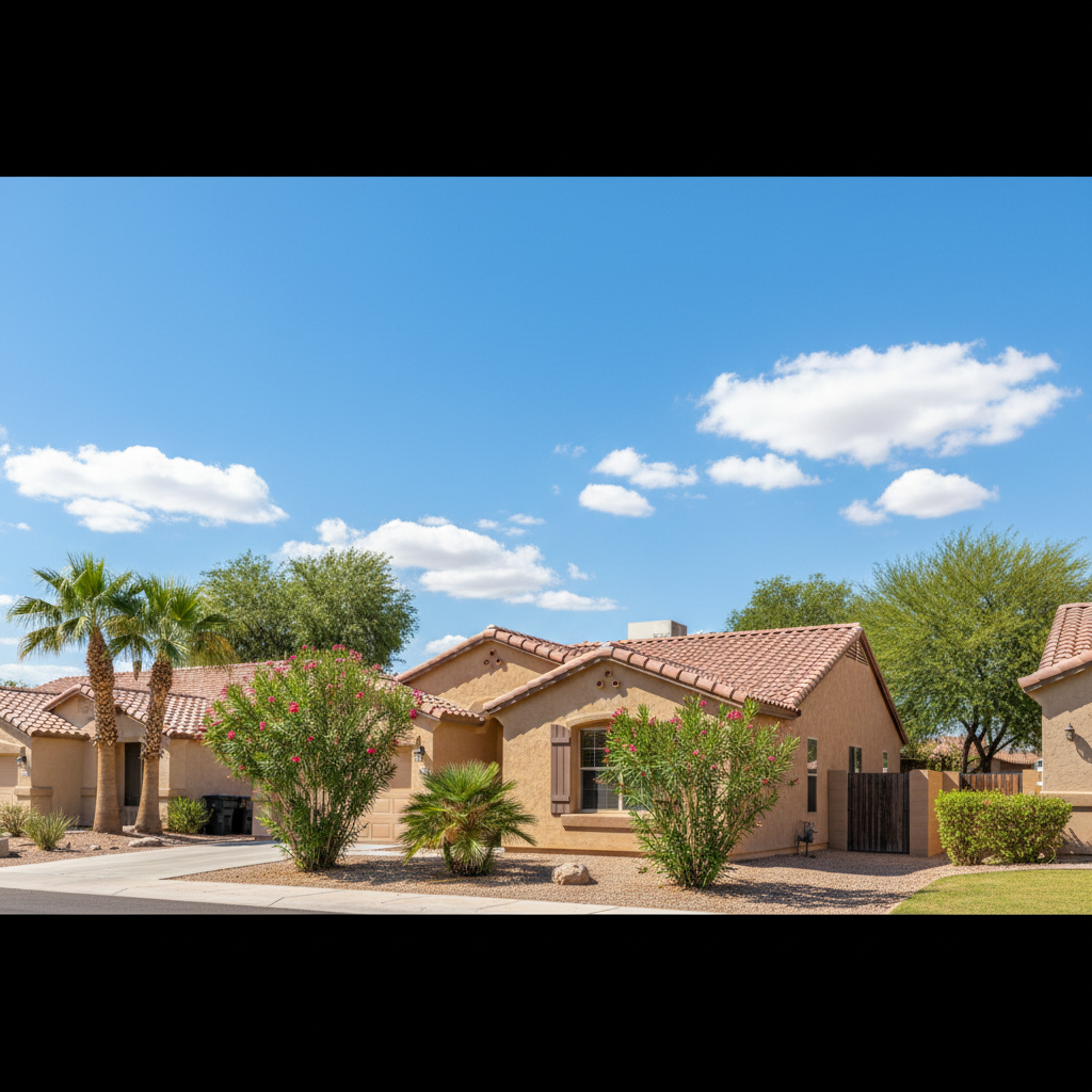 Completed stucco redashing work at a residential property in Surprise, AZ