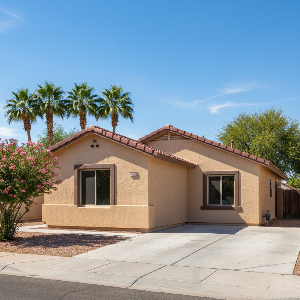 Completed eifs installation work at a residential property in Surprise, AZ
