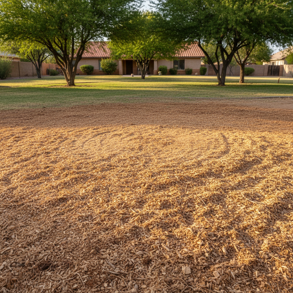 Completed stump grinding & removal work at a residential property in Coolidge, AZ