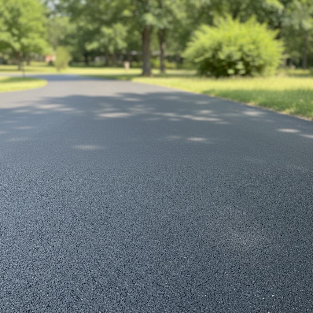 Completed slurry coating work at a residential property in Bentonville, AR