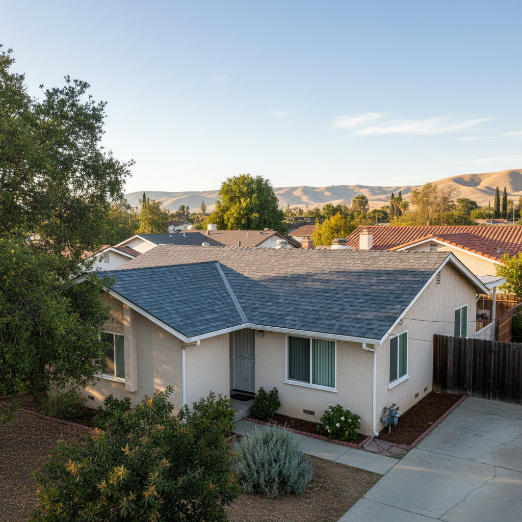 Completed storm damage repair work at a residential property in Citrus Heights, CA