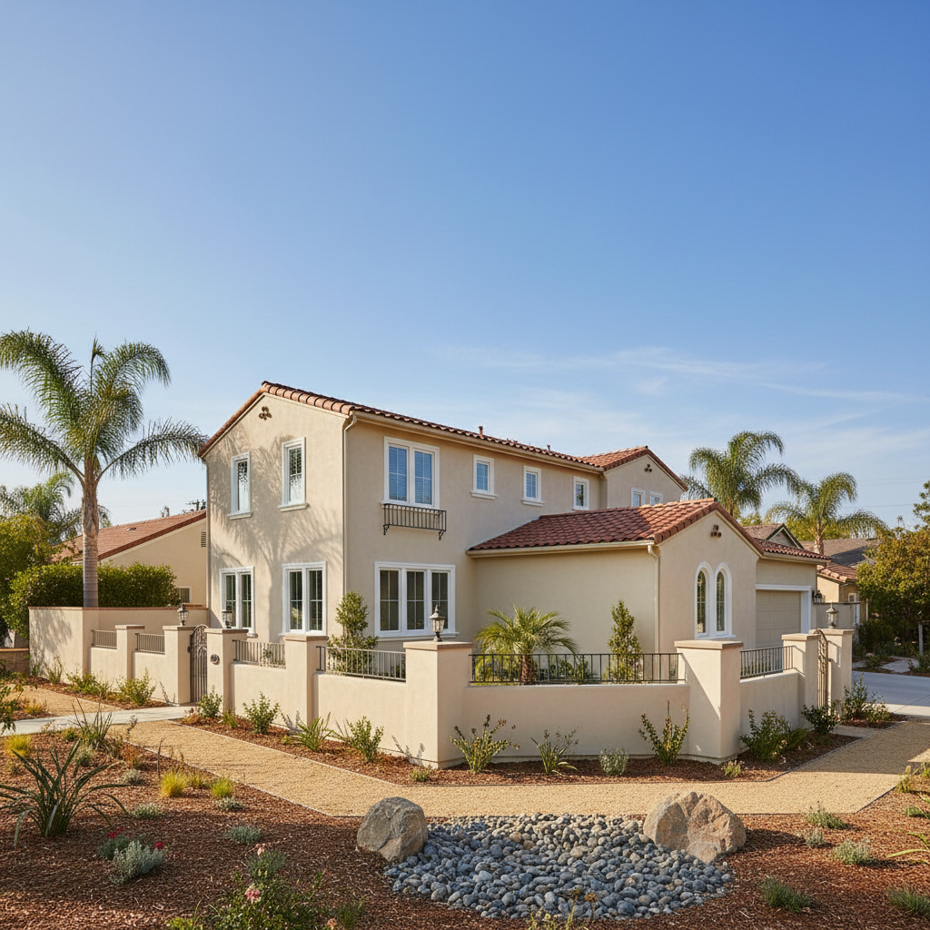 Completed commercial stucco work at a residential property in North Hollywood, CA