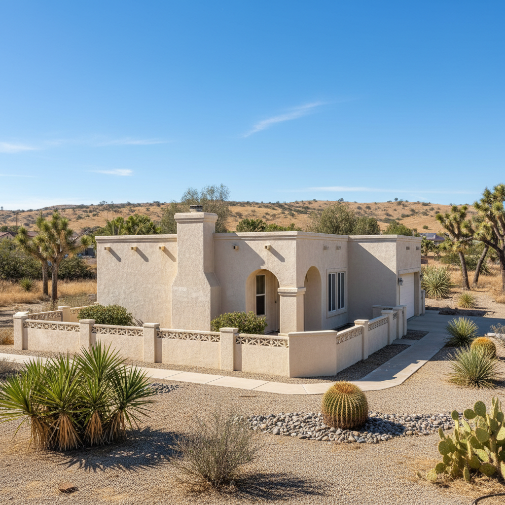 Completed stucco inspection work at a residential property in Victorville, CA