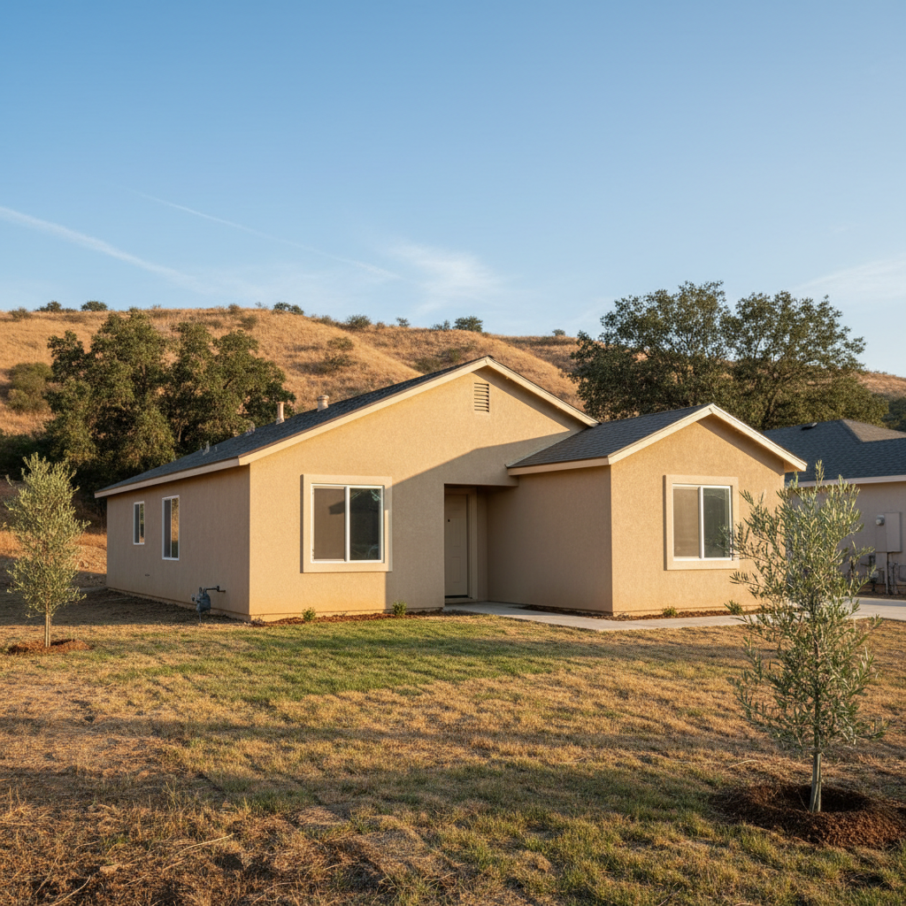 Completed eifs installation work at a residential property in Madera, CA