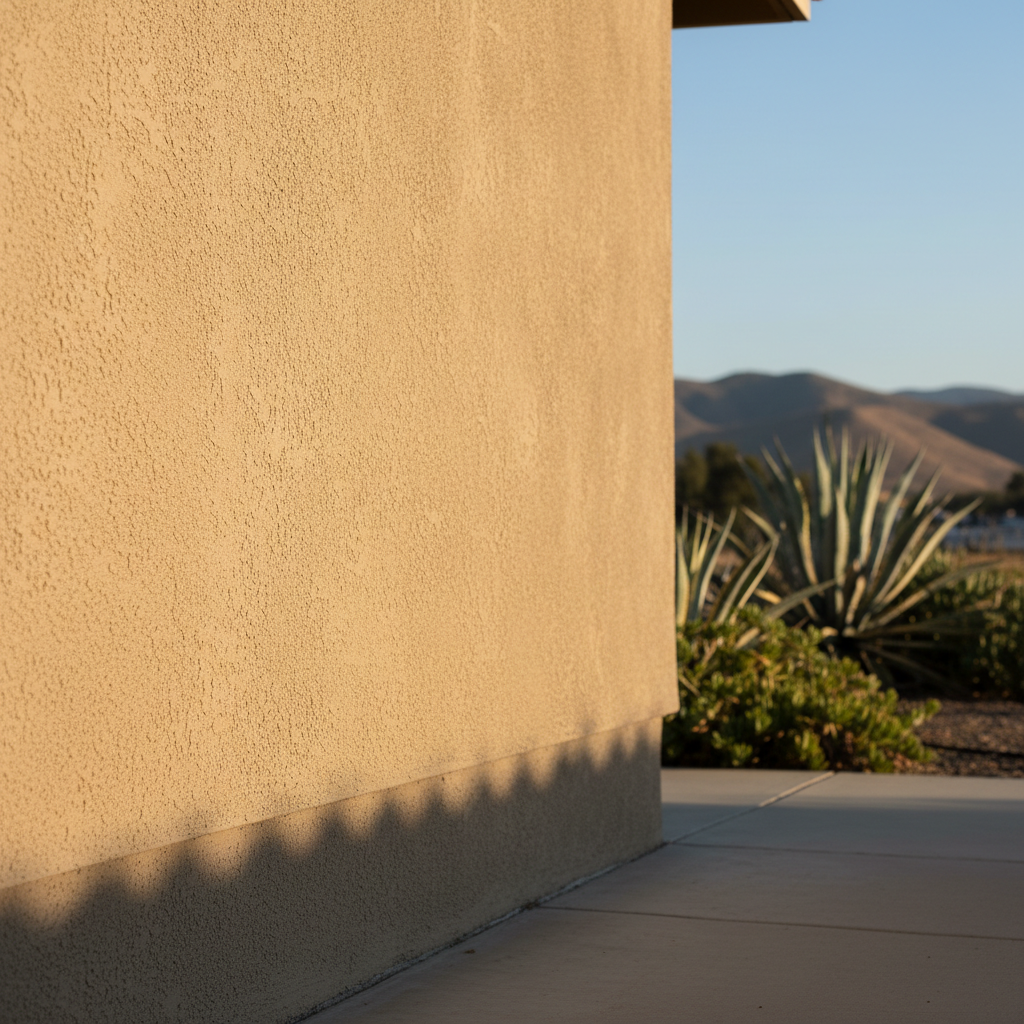 Completed stucco redashing work at a residential property in National City, CA