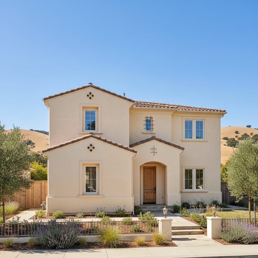 Completed commercial stucco work at a residential property in Fairfield, CA
