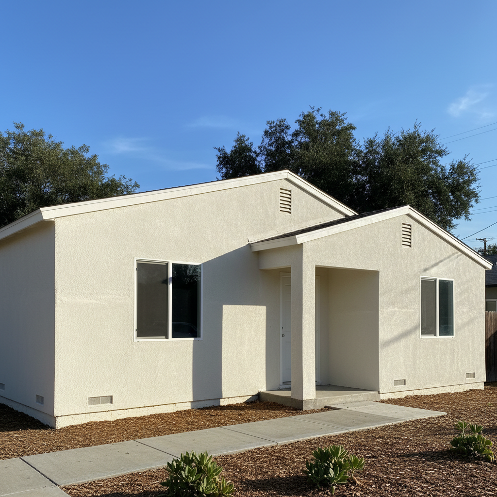 Completed eifs installation work at a residential property in Lodi, CA