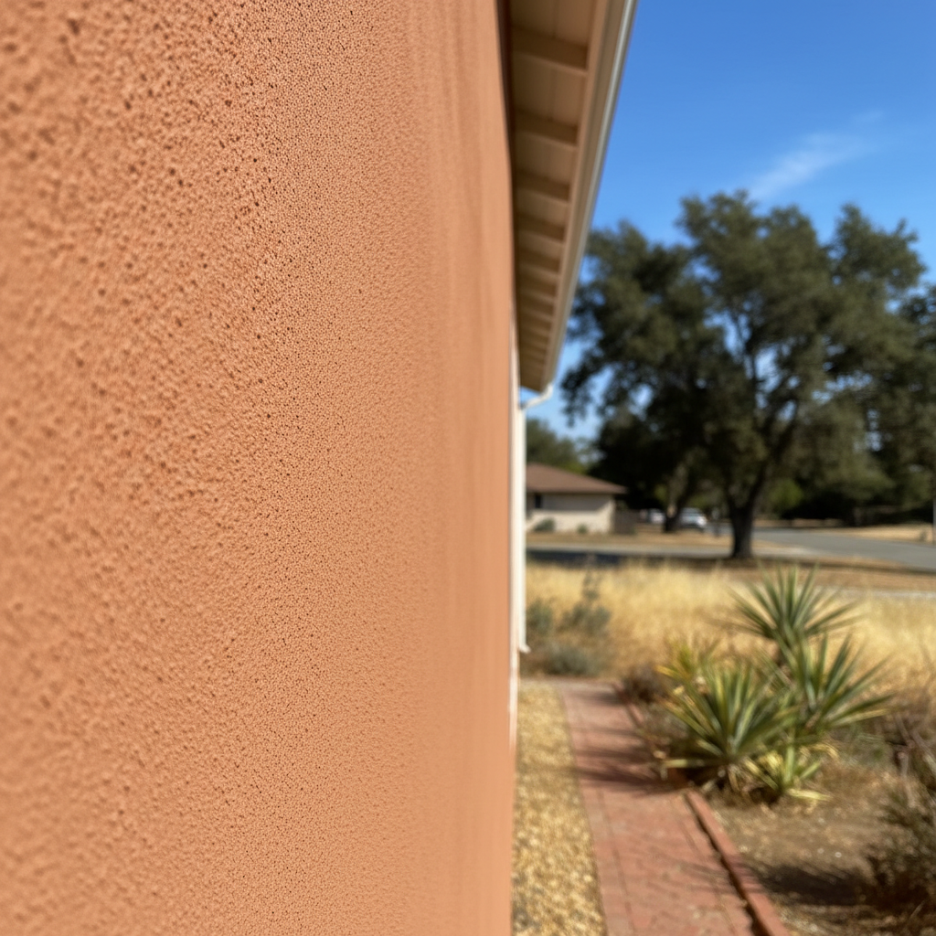 Completed stucco redashing work at a residential property in Stockton, CA