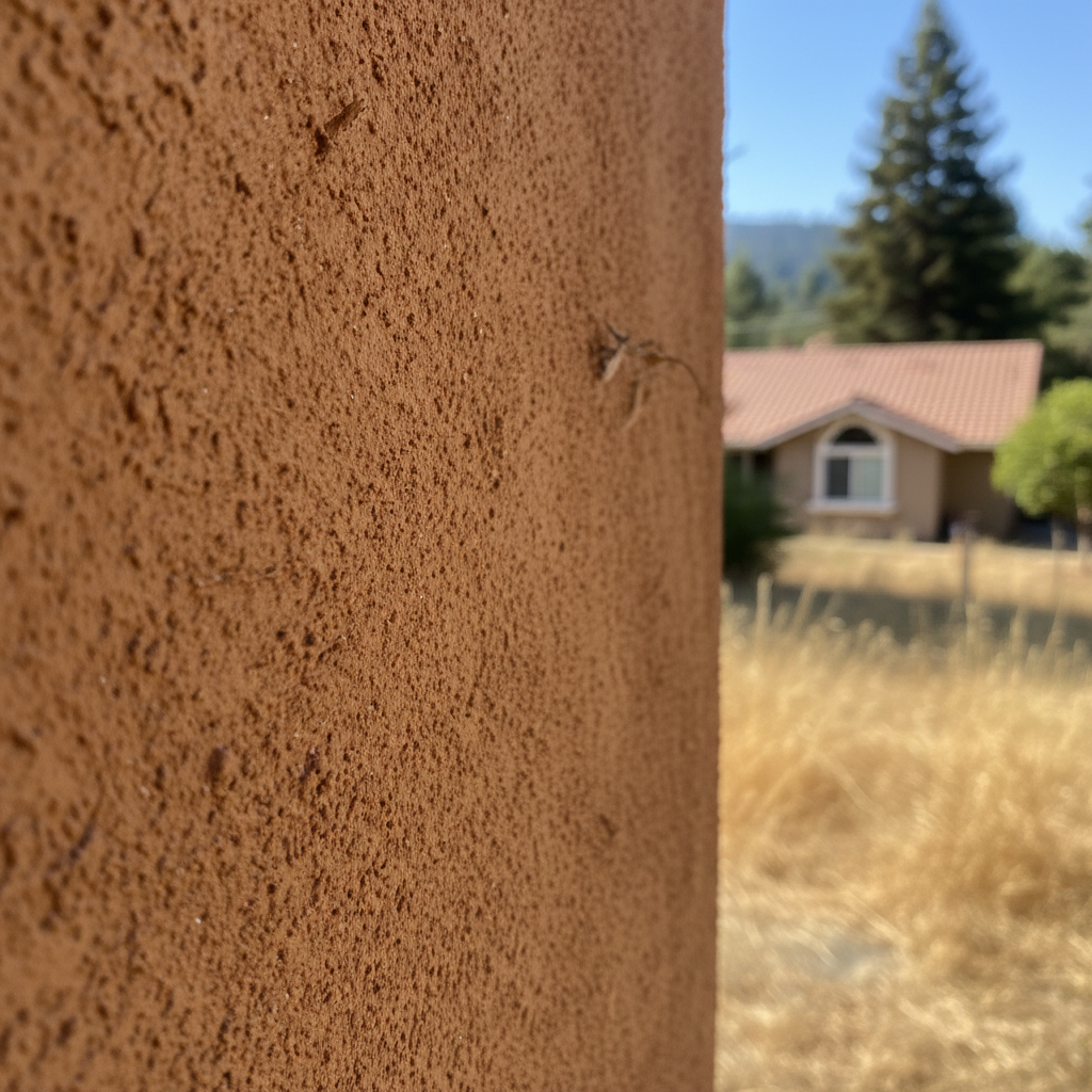 Completed stucco redashing work at a residential property in Scotts Valley, CA