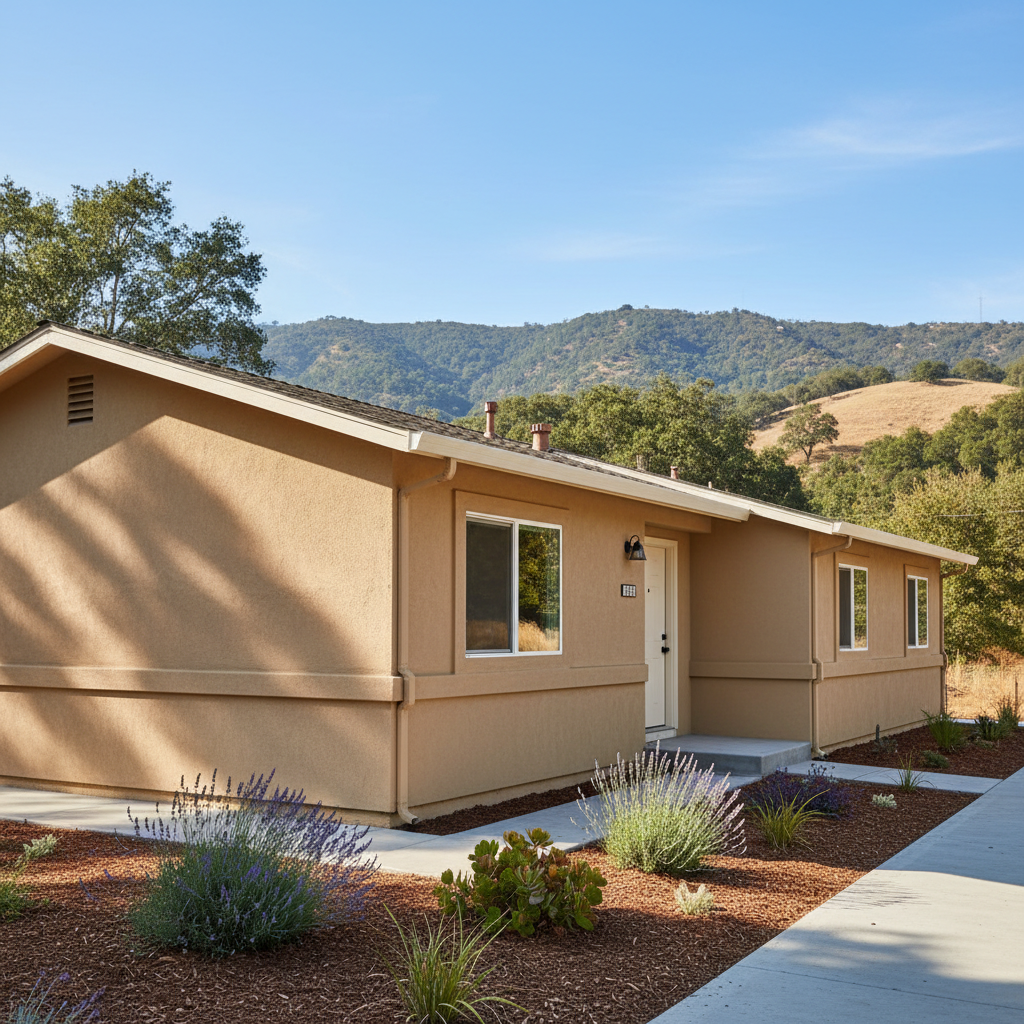 Completed eifs installation work at a residential property in Scotts Valley, CA