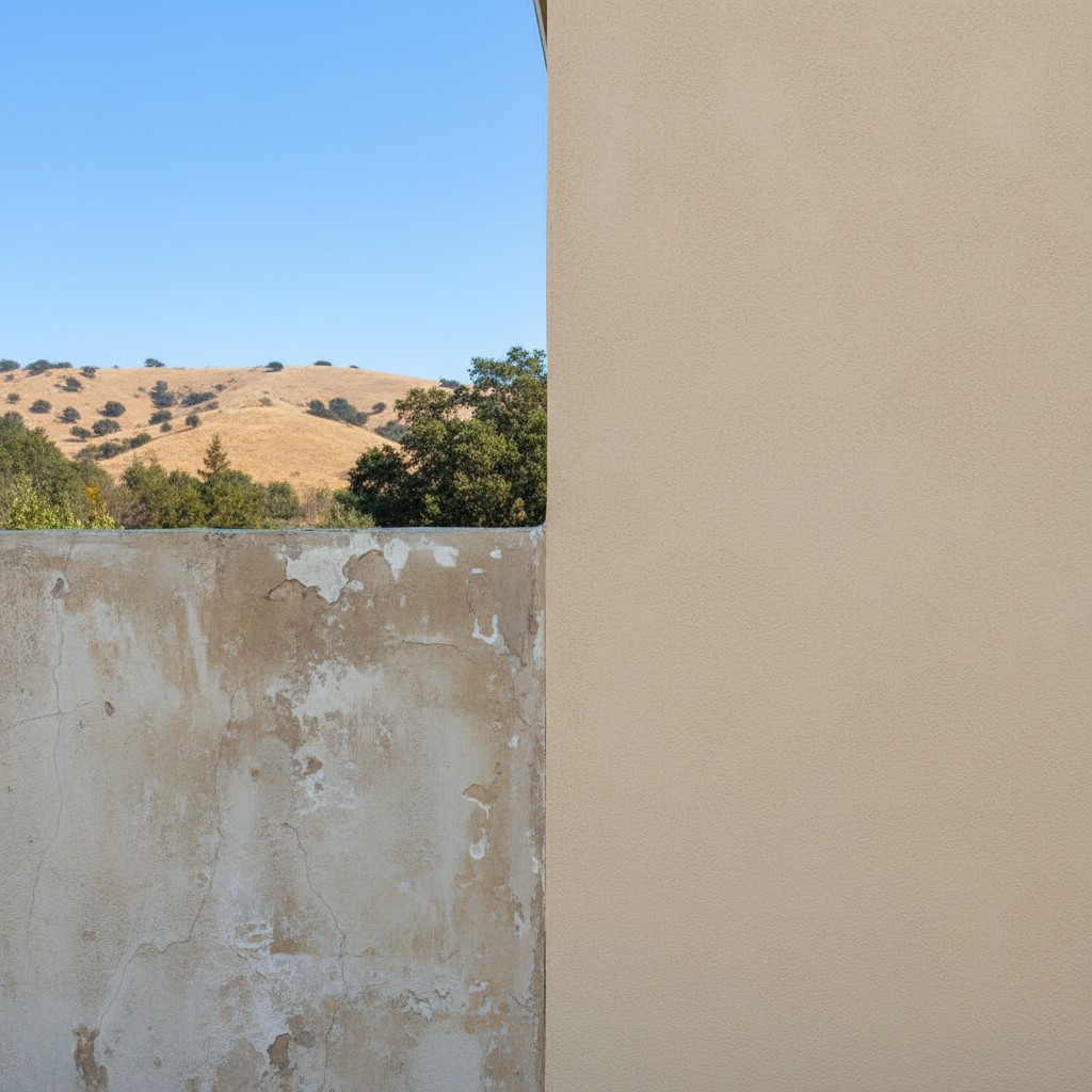 Completed stucco replacement work at a residential property in Richmond, CA
