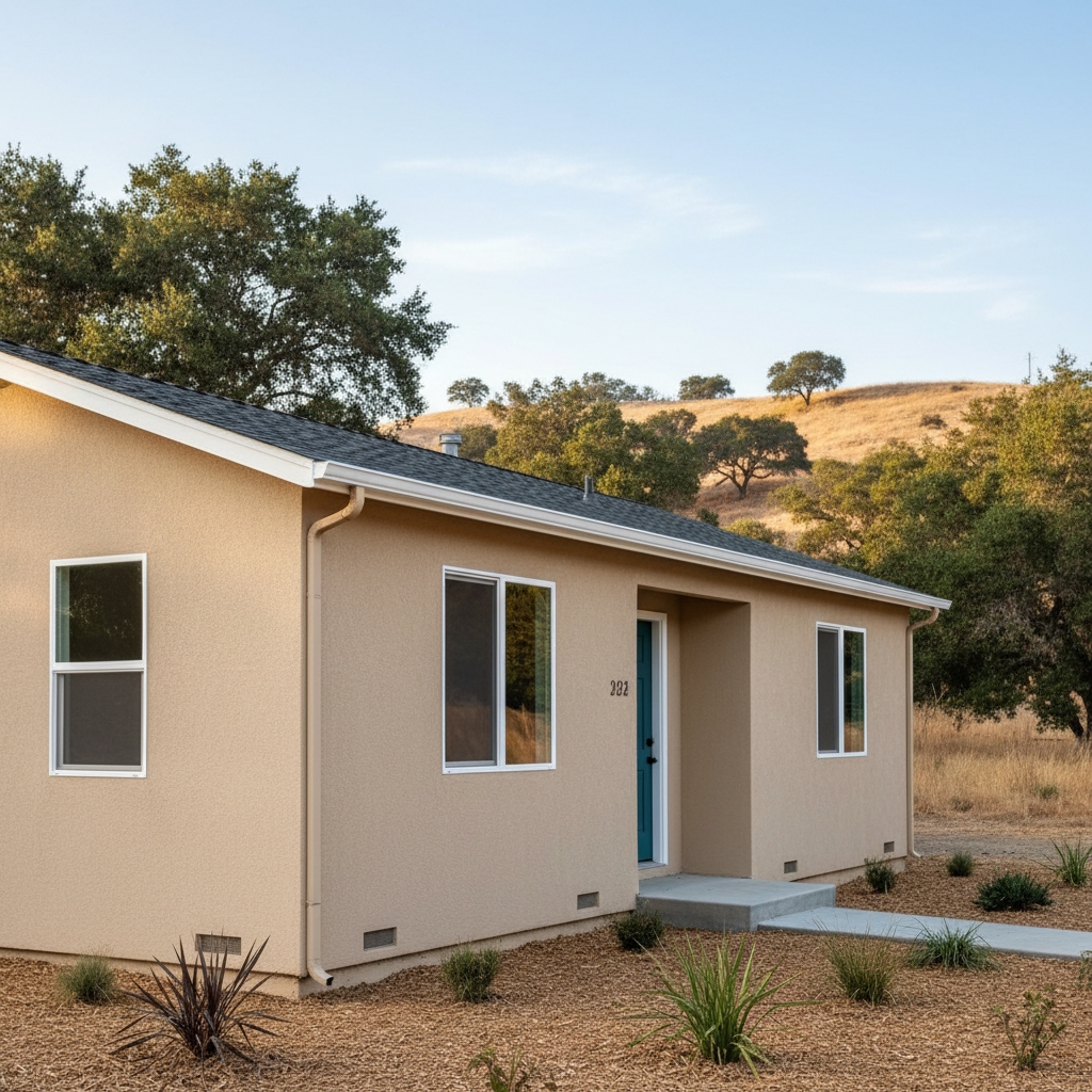 Completed eifs installation work at a residential property in Richmond, CA