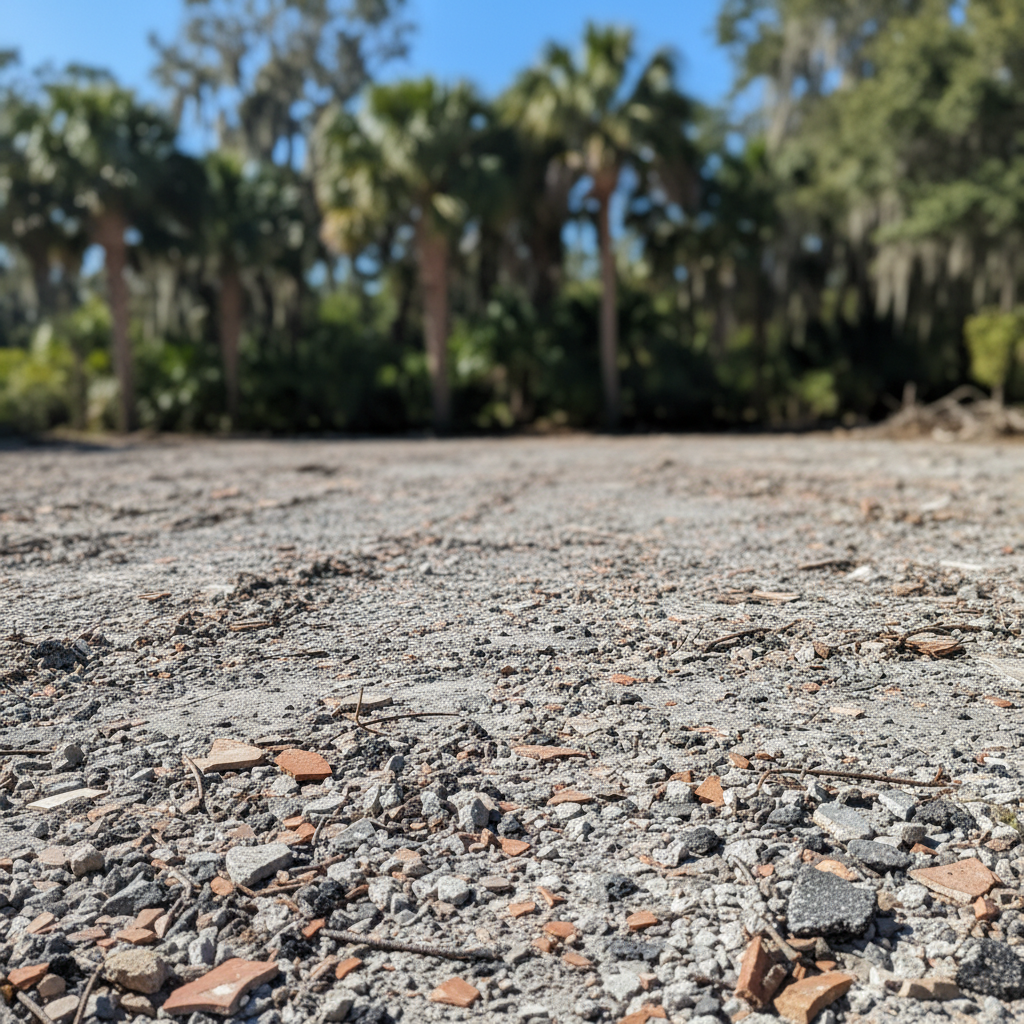 Completed debris removal work at a residential property in Silver Springs, FL