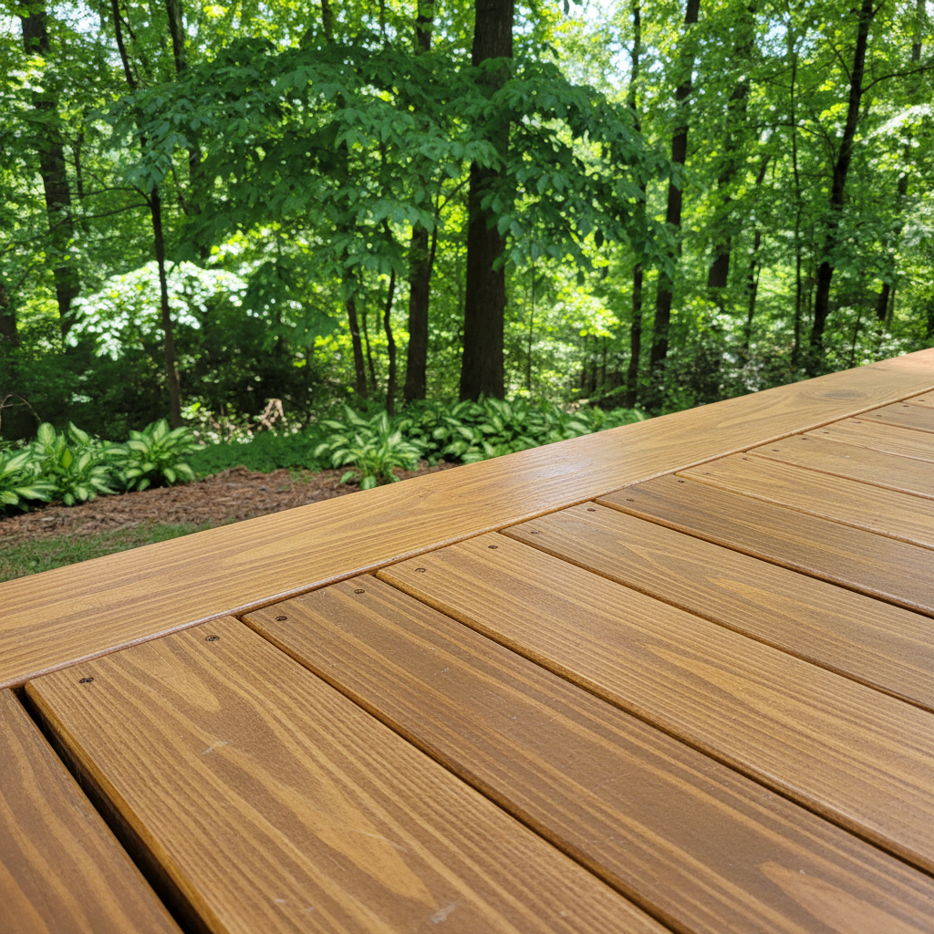 Completed deck repair work at a residential property in Ringgold, GA