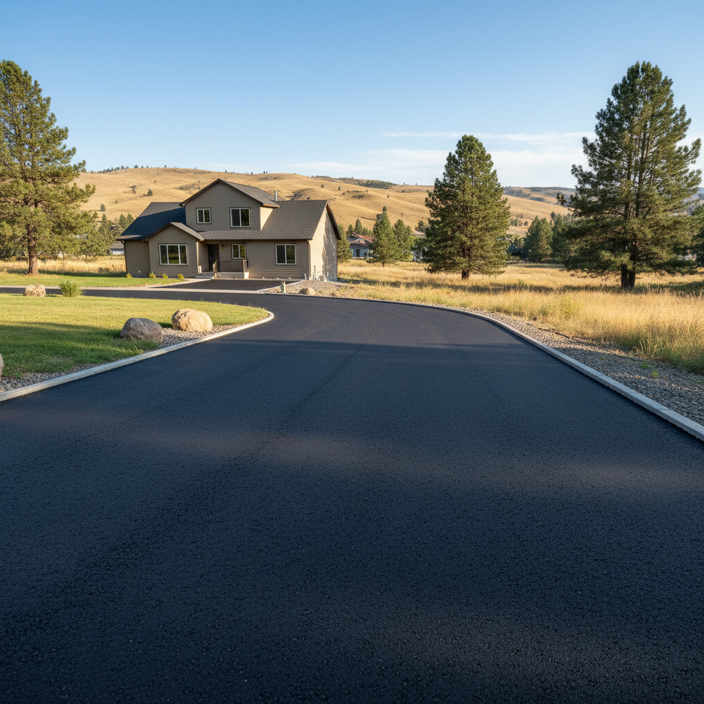 Completed commercial asphalt work at a residential property in Boise, ID