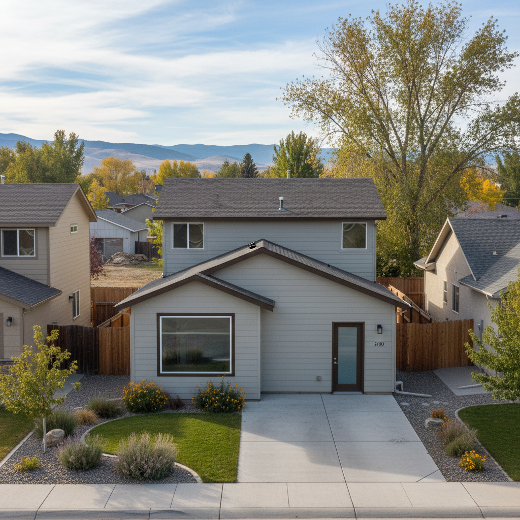 Completed garage conversion work at a residential property in Eagle, ID