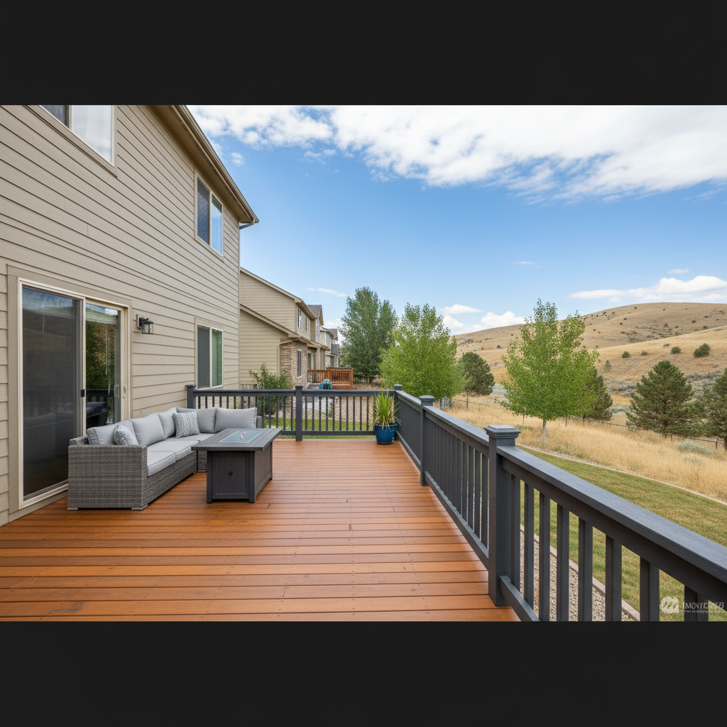 Completed deck painting & staining work at a residential property in Boise, ID