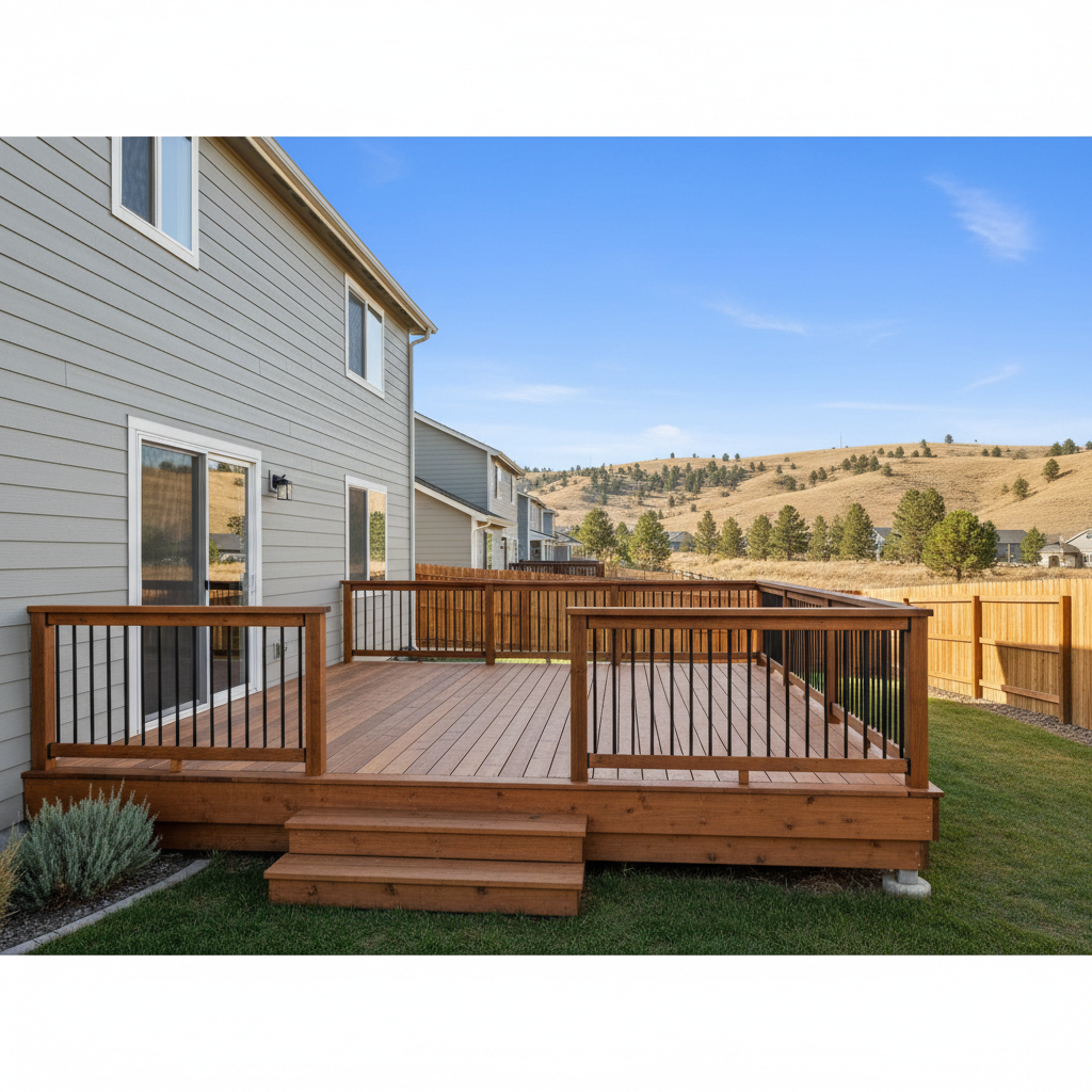 Completed deck repair work at a residential property in Boise, ID