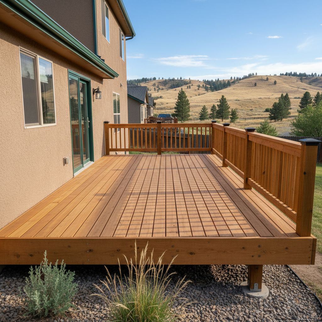 Completed deck repair work at a residential property in Boise, ID