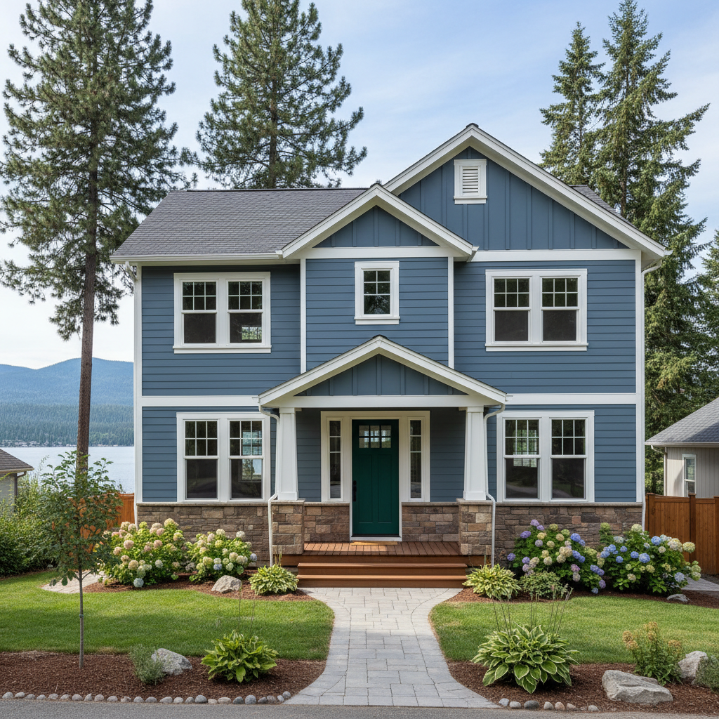 Completed commercial painting work at a residential property in Coeur d'Alene, ID