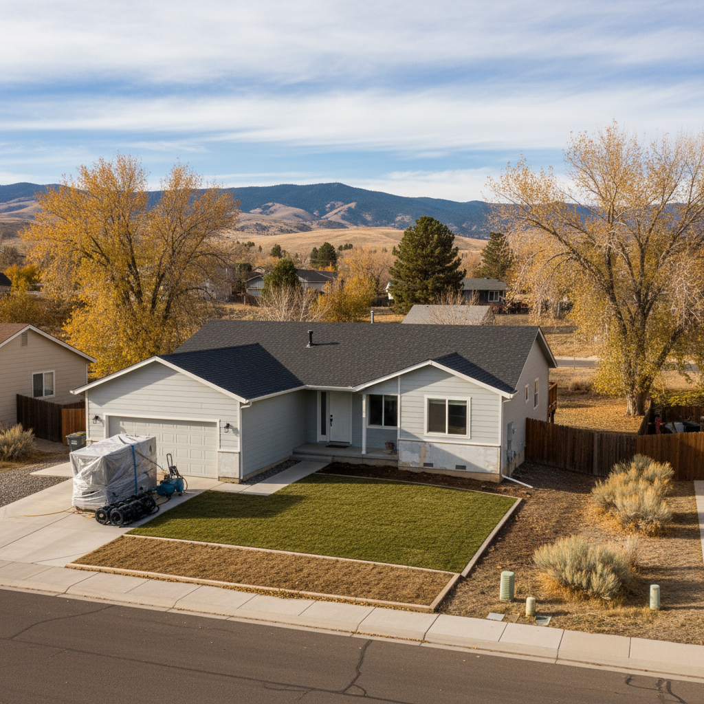 Completed water damage remediation work at a residential property in Boise, ID